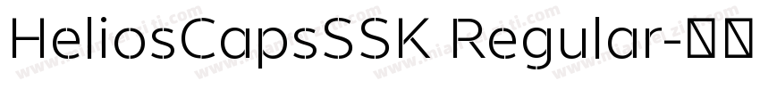 HeliosCapsSSK Regular字体转换